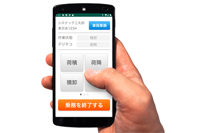 スマートフォンによる簡単操作